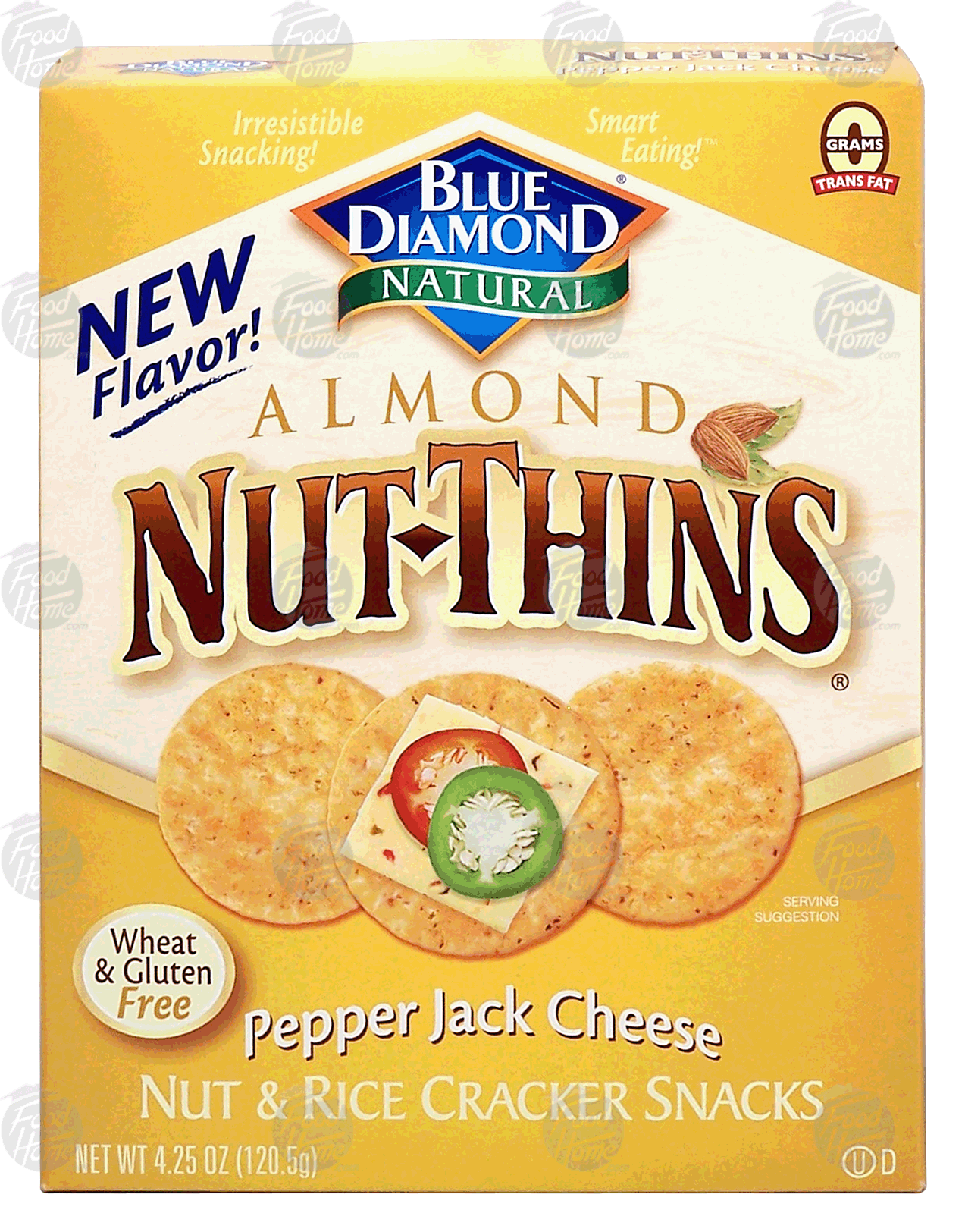 Blue Diamond Nut-Thins almond, nut & rice cracker snacks, pepper jack cheese, wheat & gluten free Full-Size Picture